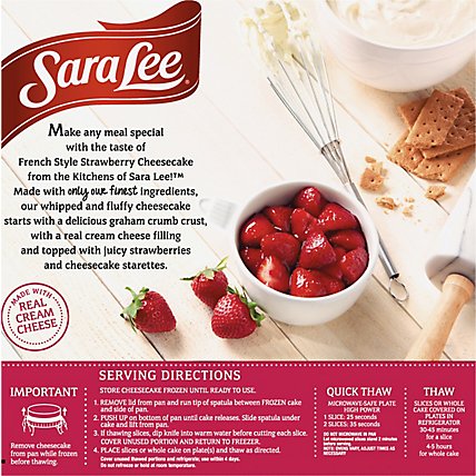 Sara Lee Cheesecake French Whipped & Fluppy Strawberry - 26 Oz - Image 6