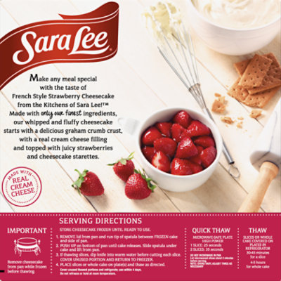 Sara Lee Cheesecake French Whipped & Fluppy Strawberry - 26 Oz - Image 6