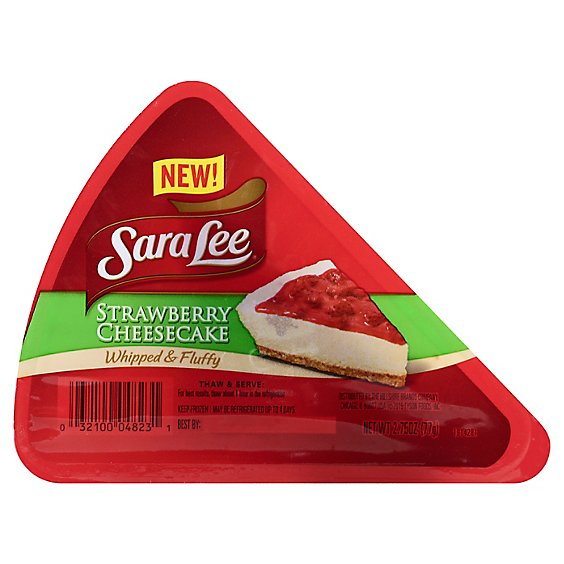 Sara Lee Cheesecake Slices Whipped & Fluffy Strawberry - 2.75 Oz