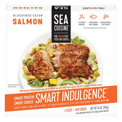 Sea Cuisine Fire Roasted Blackened Cajun Salmon - 10 Oz