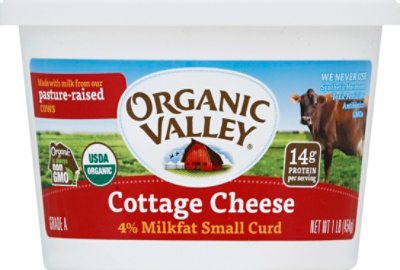 Organic Valley Cheese Organic Cottage Small Curd 4% Milkfat - 1 Lb - Image 2