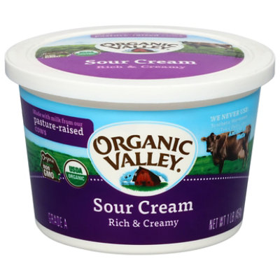 Organic Valley Sour Cream Rich & Creamy - 1 Lb - Image 2