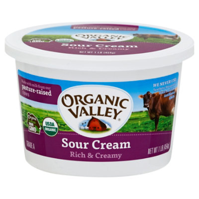 Organic Valley Sour Cream Rich & Creamy - 1 Lb