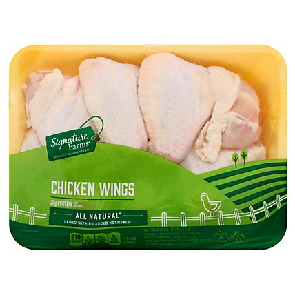 Signature Farms Chicken Wings Fresh - 1.50 LB - Image 1