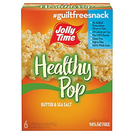 Jolly Time Healthy Pop Microwave Popcorn Butter - 6-3 Oz - Image 3