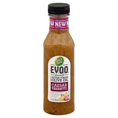 WishBone EVOO Dressing Extra Virgin Olive Oil Ceasar Vinaigrette 12