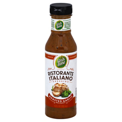 Wish Bone Dressing Ristorante Italiano Roasted Garlic Balsamic 12 Fl