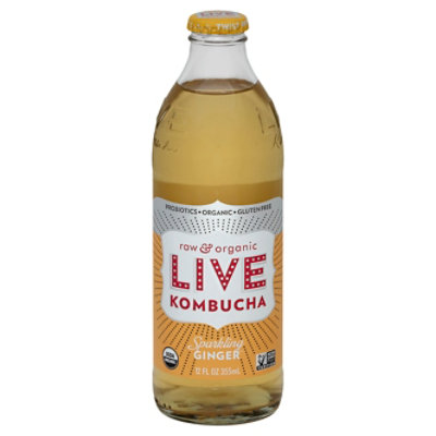 Live Kombucha Sparkling Ginger - 12 Fl. Oz.