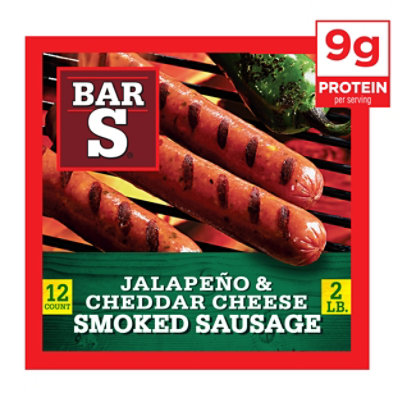 Bar-S Sausage Skinless Cheddar And Jalapeno - 32 Oz - Image 1
