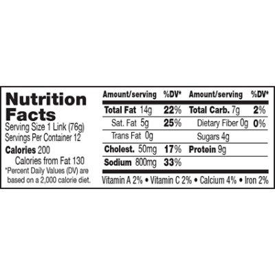 Bar-S Sausage Skinless Cheddar And Jalapeno - 32 Oz - Image 3