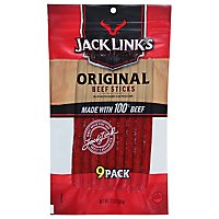 Jack Links Meat Sticks Beef The Big 9 Pack Original 9 Count - 7.2 Oz - Image 2
