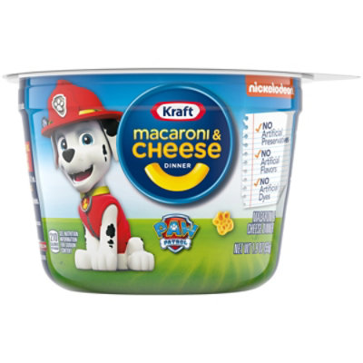 Kraft Mac & Cheese Macaroni and Cheese Easy Microwavable Dinner w/ Paw Patrol Shapes - 1.9 Oz - Image 2