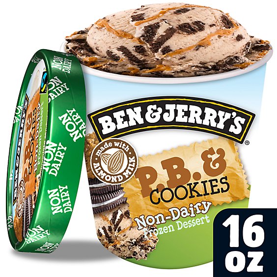 Ben & Jerry's Peanut Butter and Cookies Non Dairy Frozen Dessert - 16 Oz
