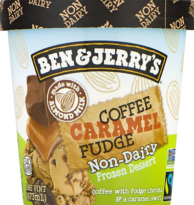 Ben & Jerry's Frozen Dessert Non Dairy Coffee Caramel Fudge - 16 Oz