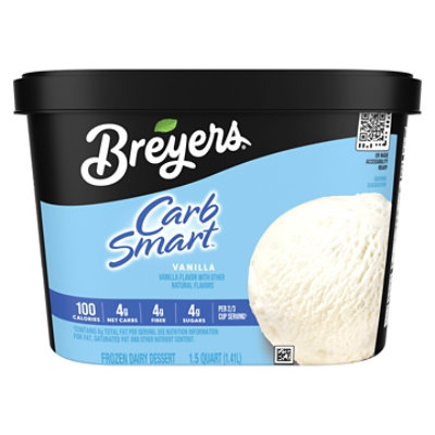 Breyers CarbSmart Vanilla Frozen Dairy Dessert - 48 Oz