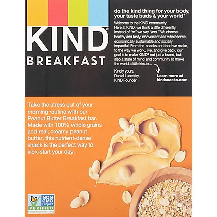 KIND Breakfast Breakfast Bars Peanut Butter - 4-1.8 Oz - Image 6