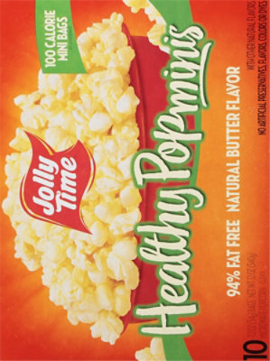 JOLLY TIME Microwave Popcorn Healthy Pop 100 Calorie Butter Mini Bags - 10-1.2 Oz - Image 6