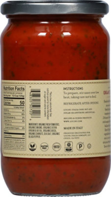 Lucini Sauce Organic Rustic Tomato Basil Jar - 24 Oz - Image 6