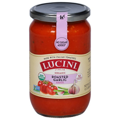 Lucini Sauce Organic Roasted Garlic Jar - 24 Oz - Image 1