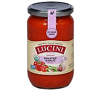 Lucini Sauce Organic Marinara Roasted Garlic Jar - 25.5 Oz