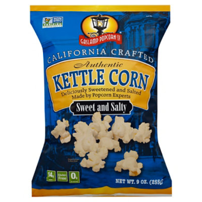 Gaslamp Popcorn Co Popcorn Authentic Kettle Corn Sweet and Salty 9 Oz