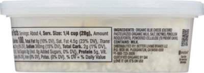 O Organics Organic Cheese Blue Crumbled - 4 Oz - Image 6