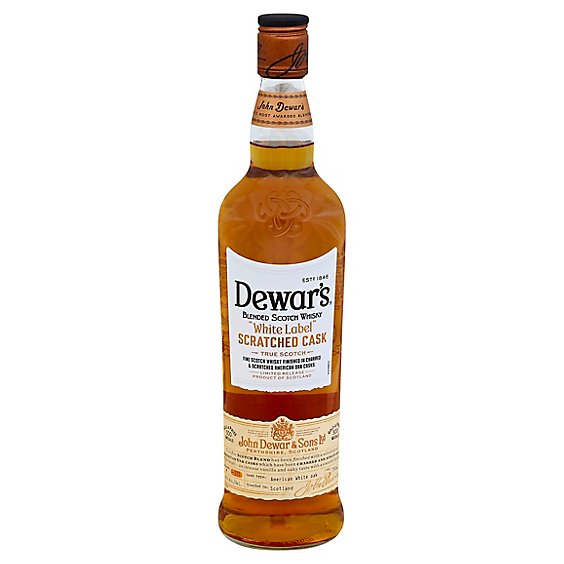 Dewars Whisky Scotch Blended White Label - 750 Ml