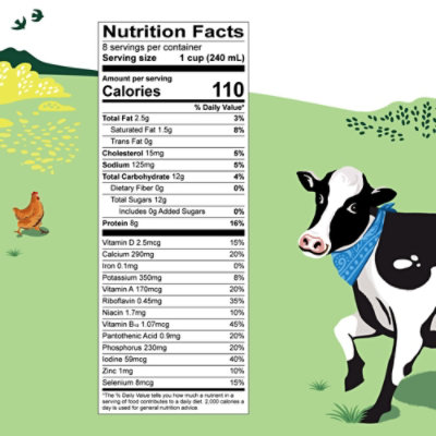 Organic Valley Organic Milk Lowfat 1% - 1 Half Gallon - Image 4
