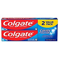 Colgate Cavity Protection Toothpaste with Fluoride Great Regular Flavor - 2-6 Oz - Image 2