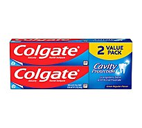 Colgate Cavity Protection Toothpaste with Fluoride Great Regular Flavor - 2-6 Oz