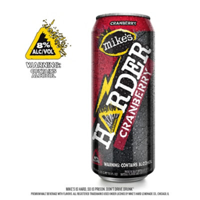 Mikes Harder Beverage Cool Harder Refreshing Lemonade Cranberry Can - 23.5 Fl. Oz. - Image 5
