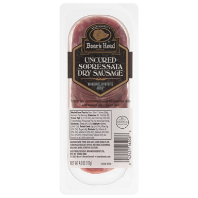 Boars Head Sopressata Sliced - 4 Oz - Image 1