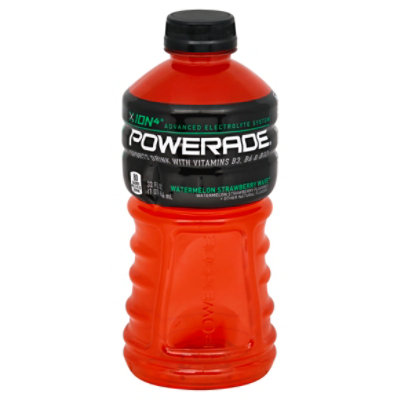 POWERADE Sports Drink Electrolyte Enhanced Watermelon Strawberry Wave - 32 Fl. Oz.
