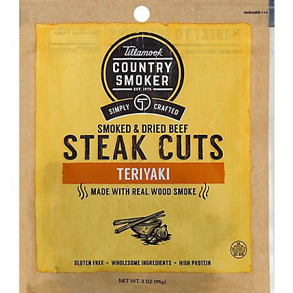 Tillamook Country Smoker Steak Cuts Smoked & Dried Beef Teriyaki - 3 Oz - Image 2