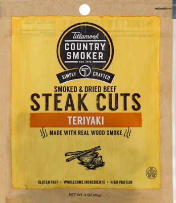 Tillamook Country Smoker Steak Cuts Smoked & Dried Beef Teriyaki - 3 Oz - Image 2