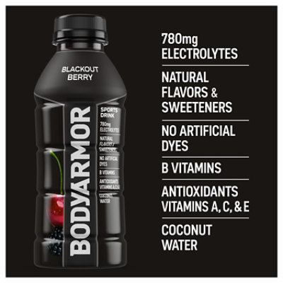 BODYARMOR Blackout Berry Sports Drink - 16 Fl. Oz. - Image 4