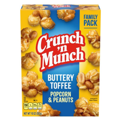 Crunch 'n Munch Buttery Toffee Popcorn With Peanuts - 10 Oz