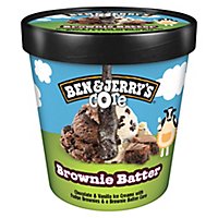 Ben & Jerrys Core Ice Cream Brownie Batter 1 Pint - 16 Oz - Image 2