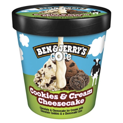 Ben & Jerry's Cookies And Cream Cheesecake Core Ice Cream - 16 Oz - Image 2