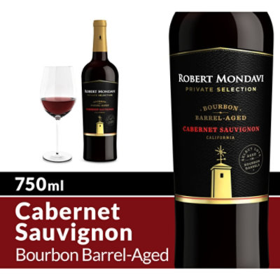 Robert Mondavi Private Selection Bourbon Barrel Aged Cabernet Sauvignon Red Wine - 750 Ml - Image 1