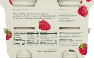 Chobani Yogurt Greek Nonfat Fruit On The Bottom Raspberry - 4-5.3 Oz - Image 7