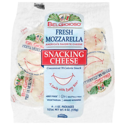 BelGioioso Fresh Mozzarella Cheese Snack Pack - 6 Oz