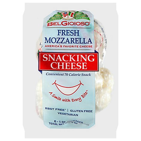 BelGioioso Fresh Mozzarella Cheese Snack Pack - 6 Oz