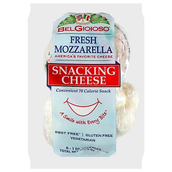 BelGioioso Fresh Mozzarella Cheese Snack Pack - 6 Oz