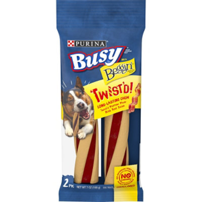 Purina Busy Dog Treats Twistd With Beggin Bacon 2 Count - 7 Oz - Image 1