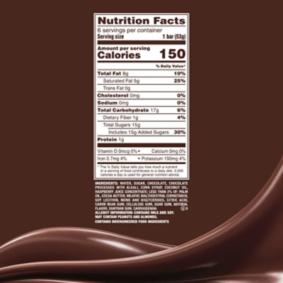 Dove Dark Chocolate Raspberry Sorbet Snack Bars - 6-2.10 Fl. Oz. - Image 8