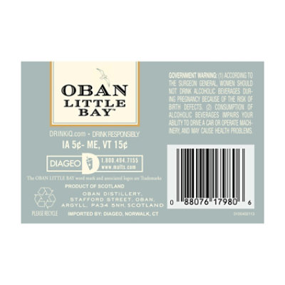 Oban Little Bay Single Malt Scotch - 750 Ml - Image 5