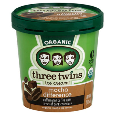 Three Twins Mocha Differnce Ice Cream Organic - Pint