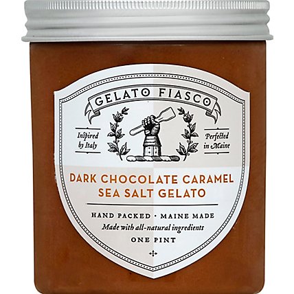 Gelato Fiasco Gelato Sea Salt Dark Chocolate Caramel - 1 Pint - Image 2