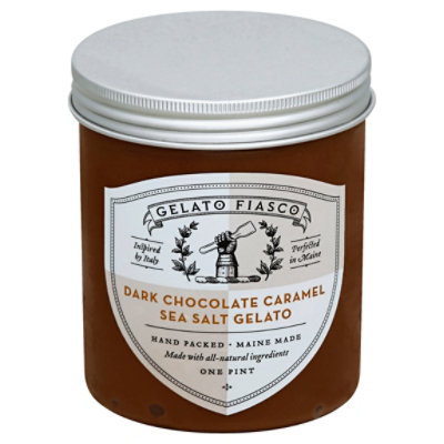 Gelato Fiasco Gelato Sea Salt Dark Chocolate Caramel - 1 Pint